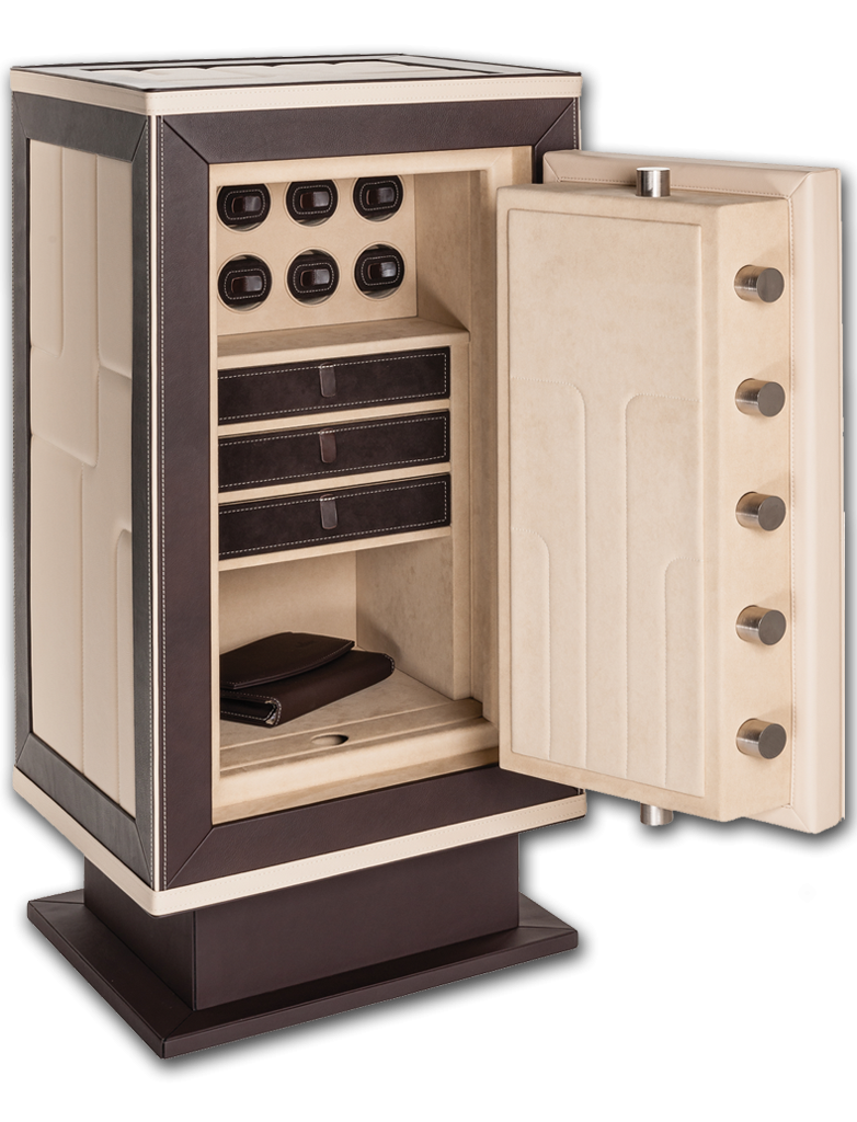 Ultra Luxury Safe - Artisanal Leather Wrapped